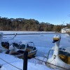 松原湖の凍結状況